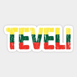 Lithuanian Teveli Dad Father Tetis Lietuva Flag Sticker